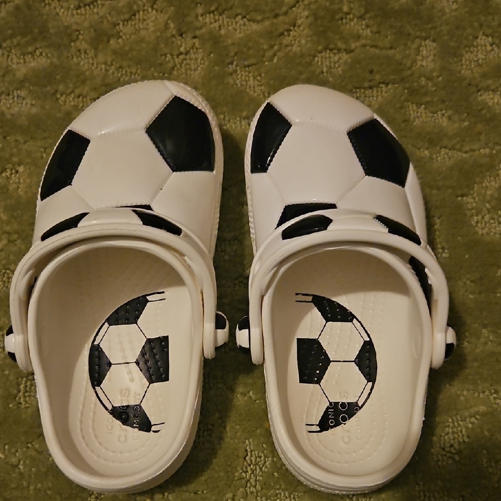 Toddler Size 10 Soccer Crocs